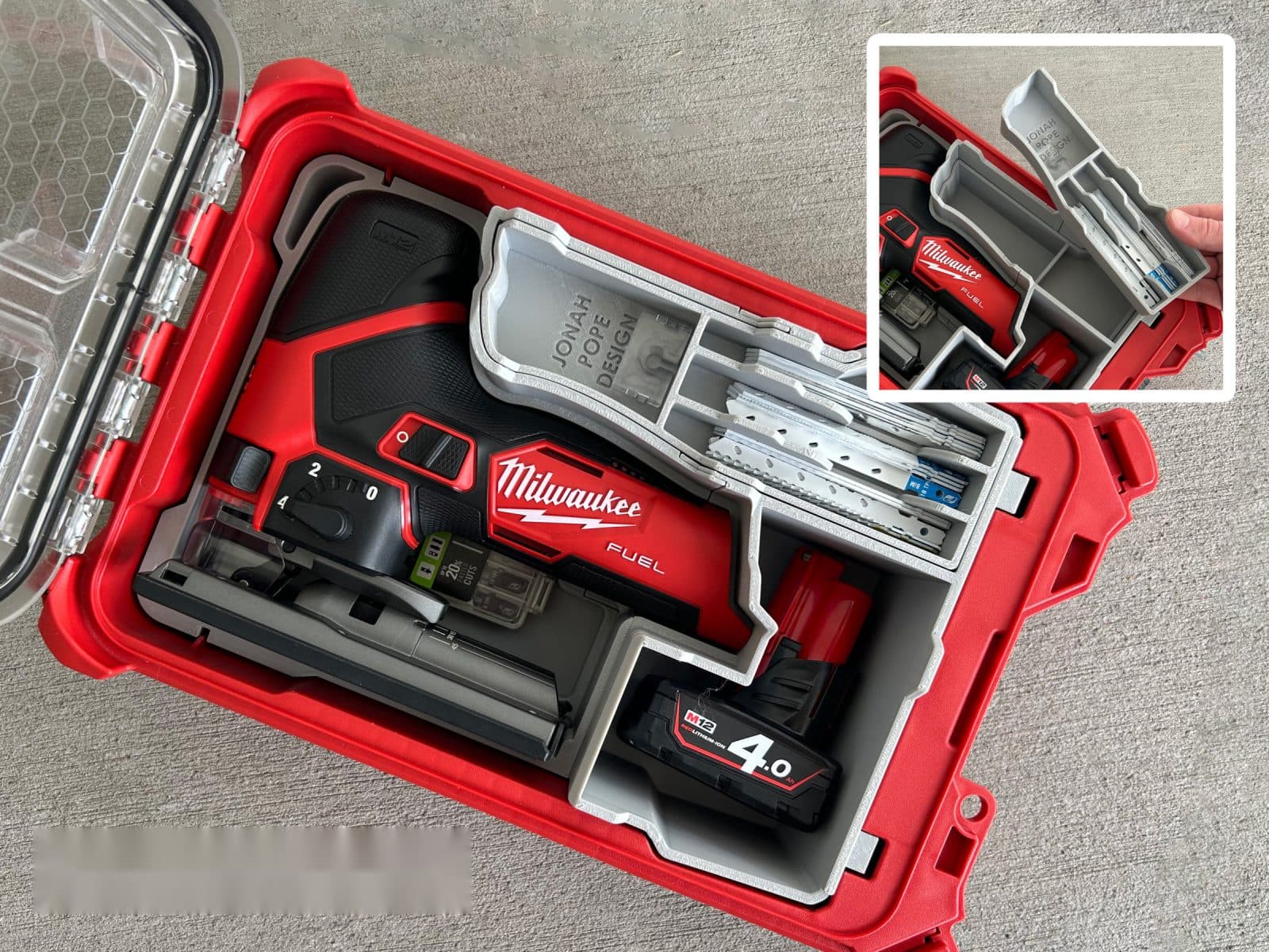 Inserto Packout para sierra caladora FUEL M12